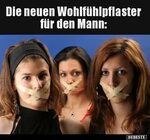 Die neuen Wohlfühlpflaster für den Mann.. Lustige Bilder, Sp